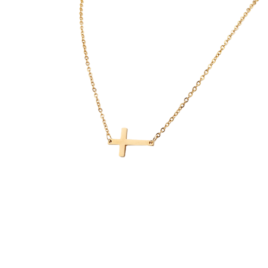 Petite Side-Cross Choker Necklace