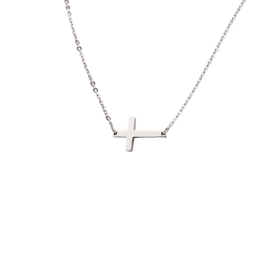 Petite Side-Cross Choker Necklace