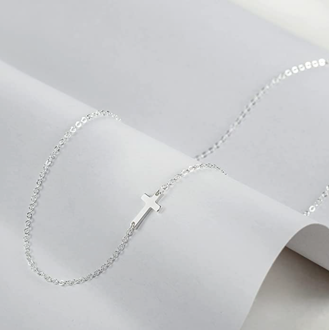 Petite Side-Cross Choker Necklace